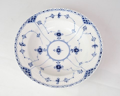 Deep Plate - No. 1/659 - Porcelain - Blue Fluted Half Lace - Royal Copenhagen