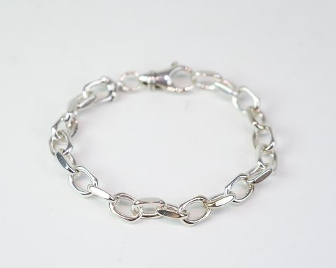 Heavy Bracelet / Bangle – Anchor Facet – Silver