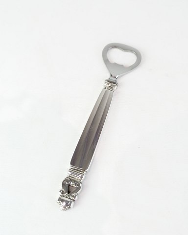 Bottle Opener - Long Handle - King Pattern - Georg Jensen - Sterling & Stainless Steel