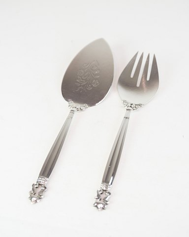Serving Set – Spade & Fork – Georg Jensen – Sterling Silver – King – Model No. 193 & 114