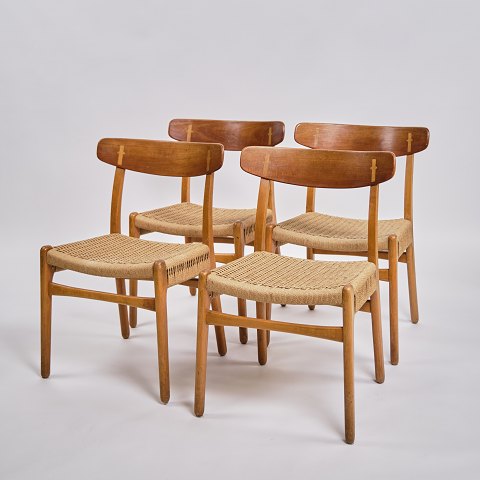 Set of Four Dining Chairs - Model CH23 - Teak - Hans J. Wegner - Carl Hansen & Son - 1960s