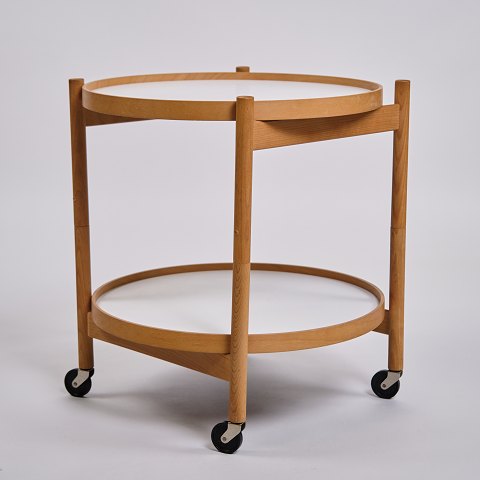 Bøllinge Tray Table - White & Black - Teak - Hans Bølling - Brdr. Krüger