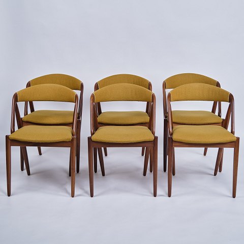 Set Of Six Dining Chairs - Model 31 - Teak - Kai Kristiansen - Danish Design - 1960s