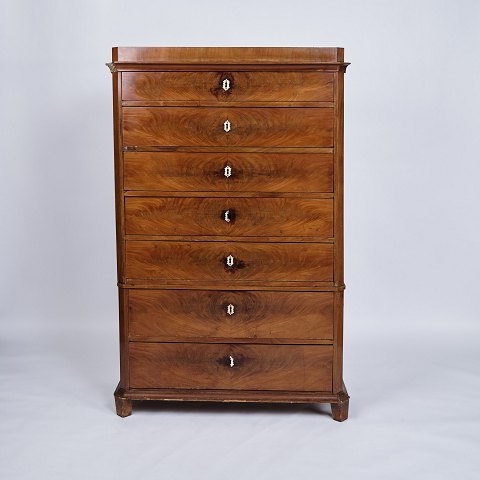 Chest of drawers - Antique - Mahogany - 7 drawers - 1860s