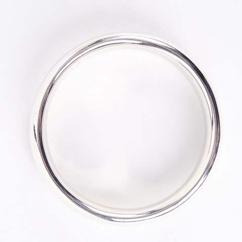 Solid Bangle – Solid Silver – 925 Sterling – Marked Peder Pedersen – 72 g – Inner Diameter: 6.5 cm