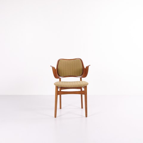 Armchair - Model 107 - Oak & Teak - Original Upholstered - Hans Olsen - 1960s