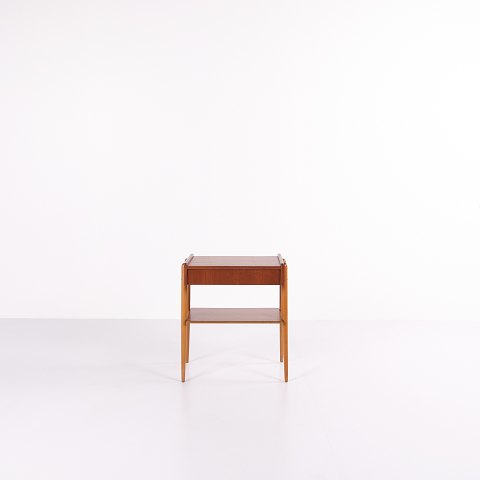 Side/Bedside Table - Teak - AB Carlström & Co furniture factory - Sweden - 1950s