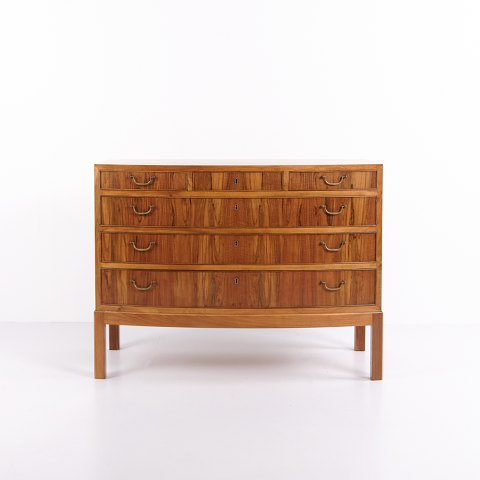 Ole Wanscher – Chest of drawers – Walnut and brass – 1940s