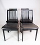 Set of four dining chairs, model 712, stained ash, K. Høffer Larsen
