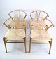 Set Of Four Wishbone Chairs - Model CH24 - Hans J. Wegner - Carl Hansen & Son - 1990s