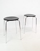 Set Of Two Dot Stool - Black Ash - Arne Jacobsen - Fritz Hansen