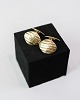 Cufflinks - 14 carat gold - Stamped 585 - Grooved surface design