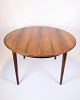 Round Dining Table With Extension Leaves - Rosewood - Arne Vodder - Sibast Furniture - 1960s