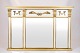 Mirror - Empire Style - Gilded Frame - White & Gold - Decorative Ornaments