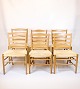 Set of Six Church Chairs - Model Church Chair - Oak - Kaare Klint - 1960s