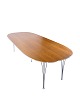 Long dining table / Conference table - Model Superellipse - oak surface with aluminum edge - Bruno Mathsson and Piet Hein