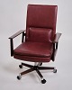 Office chair - Model 419 - Rosewood & Burgundy Leather - Arne Vodder - Sibast - 1960s