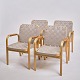 Set of Four Armchairs - Model 45 - Birch & Rattan - Alvar Aalto - Artek - Finland