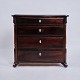 Chest of drawers - Mahogany - Lion feet - Curved top - 1840s