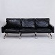 PK31 Sofa - 3-Seater - Black Leather - Poul Kjærholm - E. Kold Christensen - 1960s