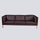 Sofa - 3. Person - Model 2442 - Brown Leather - Børge Mogensen - Fredericia Furniture Factory - Danish Design - 1960s