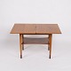 Folding Table - Teak & Beech - Brass fittings - Børge Mogensen - Søborg Furniture Factory - 1950s
