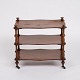 Etagere/Shelf With 3 Shelves - Mahogany - Turned Columns - Wheels - 19th Century