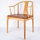 China Chair - Model FH 4283 - Cherry & Cognac Leather Cushion - Hans J. Wegner - Fritz Hansen