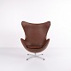 The Egg - Model 3316 - Brown Leather - Arne Jacobsen - Fritz Hansen
