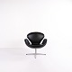 Swan Chair – Arne Jacobsen – Black Elegance Leather – Fritz Hansen – 2002