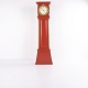 Longcase Clock / Bornholm Clock – Red Painted – Carved Details – c. 1820s