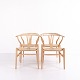 Set of Wishbone Chairs – Hans J. Wegner – Model CH24 – Oak & Natural Cord – Carl Hansen & Søn – 1960s