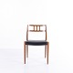 Dining Chair – Niels Otto Møller – Model 79 – Teak & Black Leather – JL Møllers Møbelfabrik – 1960s