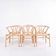 Set of Six Y-Chairs – Model CH24 – Beech & Natural Cord – Hans J. Wegner – Carl Hansen & Søn – 1970s