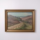 Landscape Painting on Canvas with Gold Frame Signed 1937 by Jørgen Ejsing (1889-1954)